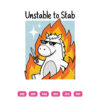 Unstable To Stab Horse SVG Horse Holding Knife